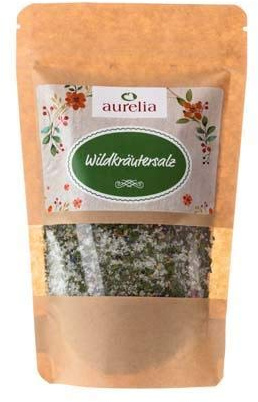 aurelia Wildkräutersalz 200g – Gewürzsalz mit Steinkristallsalz, Wildkräutern & Blüten – ohne Zusatzstoffe – gluten- & laktosefrei – ideal für Salate, Gemüse, Fleisch & Dips
