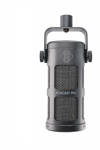 SONTRONICS PODCAST Professional Dynamic Mic for Podcast, Broadcast, Streaming, Gaming & VC - XLR Connection, No phantom Power Required - Lifetime Microphone Warranty - Designed & Built in UK – Grey