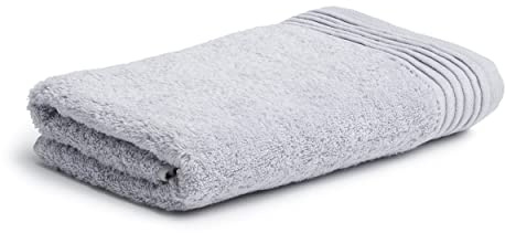 Möve Loft Uni mit Chenillebiesen Handtuch 50 x 100 cm aus 100% Baumwolle (Spinair), Silver