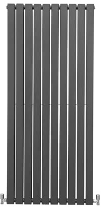 Radiateur Plat Mural 160 x 70 cm Gris Anthracite Pour Salle de Bain, Cuisine, Maison Moderne Design Scandinave [Kit de Fixations, Brosse de Nettoyage inclus & 15 ans de GARANTIE]