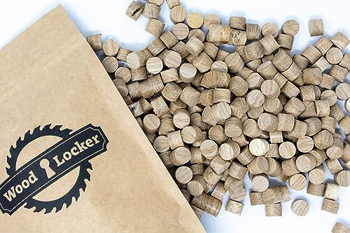 12mm Oak Cross Grain Wood Plugs - Straight - Pack of 50