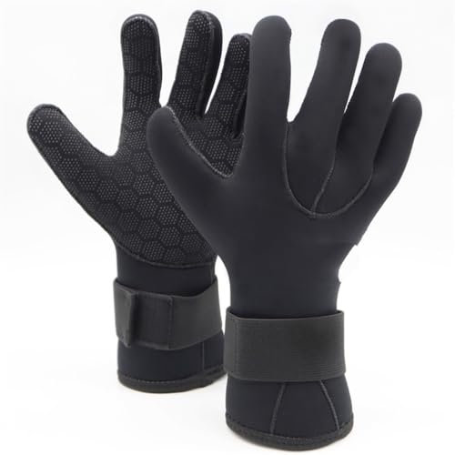 Tauchhandschuhe 3MM Damen Herren Neoprenanzug Handschuhe Tauchausrüstung Speerfischen Freitauchen Angeln Verschleißfester rutschfester Handschuh M-XXL Neoprenhandschuhe ( Color : 3MM , Größe : XL )