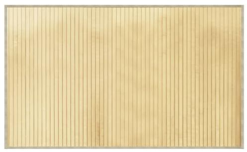 vidaXL Teppich Rechteckig Hell Natur 60x100 cm Bambus