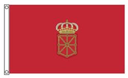 Stormflag Bandera Navarra 3x5 pies (90cmx150cm) bandera Comunidad autónoma de navarra poliéster 90g, 2 ojales de metal costura doble con ojal