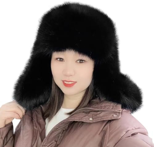 XINCHI Fliegermütze Damen Wintermütze Ohrenschützer Russenmütze Winddicht Warm Trappermütze Verstellbar Pilotenmütze Schneedicht Outdoor