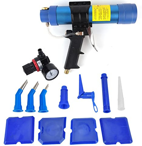 Caulking Tool Adjustable Pneumatic Glass Glue Sealant Caulking Gun Cartridge Air Gun 310ml