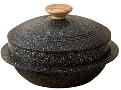 YUCHUANGYE Tegame Terracotta Pentola in Pietra Ciotola Riso Misto Pentola in Pietra Casseruola Antiaderente Cucina Riso in Vaso Stoviglie Pentole Zuppa di Cottura Pentola in Ghisa con Coperchio