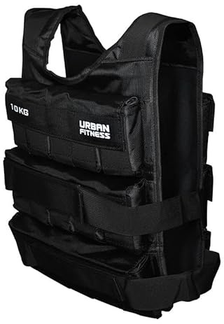 Urban Fitness Verstellbare Gewichtsweste, voll verstellbares Gewicht für Männer und Frauen, Laufen, Workout, Walking, Krafttraining, Fitness, Cardio, Gewichtsverlust, Heim-Fitnessgeräte, schwarz, 30