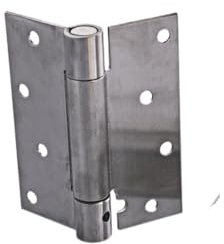 LWLYLCHBM DIY 4 Inch Stainless Steel Self-Closing Single Action Silver Spring Door Hinge,Adjustable Tension,Waist Doors, Fire Doors and Other Access Doors.