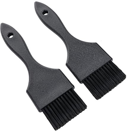 ADOCARN 2 Cepillos Para Teñir El Cabello Profesionales, Tamaño Mediano, Cerdas De Nailon Duraderas, Mango Ergonómico Negro, Para Uso Peluquería y Aplicación Precisa De Tintura