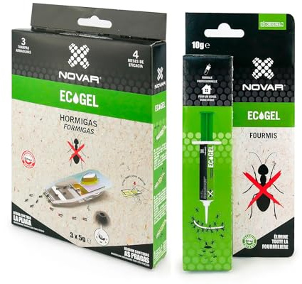 ECOGEL Hormigas | Eficacia Profesional | Jeringa 10gr Ecopack | 1 unidad | Caja de cartón (PACK)