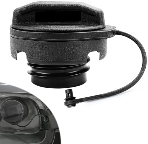 LPZMPZ Bouchon de Reservoir Essence compatible avec VW Polo 9N 6R Golf 2 3 4 Passat B3 B4 B5 Audi A1 A2 A3 A4 A6 A8 TT Seat Leon Skoda Octavia Bouchon de Réservoir de Carburant 1J0201550A, Noir