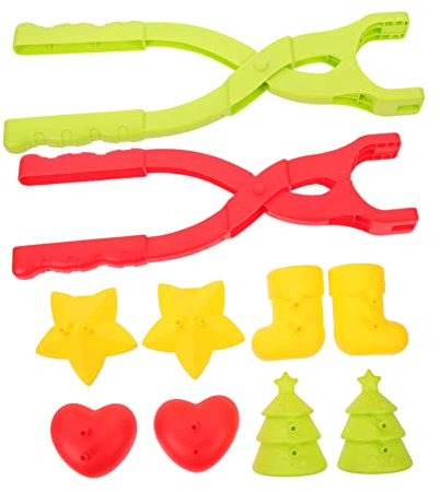 Yardwe Schneeballset Mit Weihnachtskugeln Und Clips Für Junge Mädchen Und Erwachsene Wiederverwendbares Winter-Spielzeug Zum Formen Von Schneebällen Und Weihnachtsdekorationen Im Freien