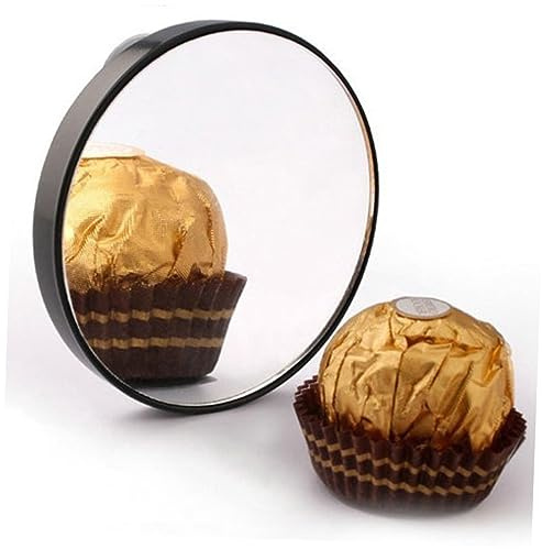 Healvian Miroir Grossissant Maquillage Rond avec Ventouses Miroir Cosmétique Portable pour Maquilleur Mariée et Soins Peau