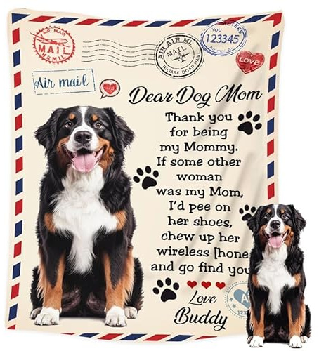 NIBESSER Personalisierte Geschenke Hunde Katzen Personalisierte Hundedecke mit Foto Name Kuscheldecke Katzen extra weiche softe Hundedecke für Unterwegs Sofa Bett