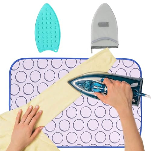 Tappetino per Stirare da Tavolo - Tavoletta da Stiro per Cucito | Accessori Cucita Coperta Portatile per Lavaggio Asciugatura Abbigliamento