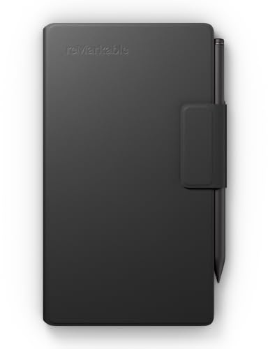 reMarkable Book Folio | Housse en Cuir pour Paper Pro Move | Noir