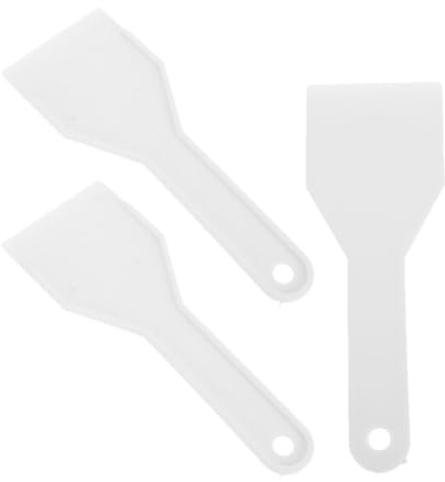 Grattoir à Glace pour Réfrigérateur Congélateur, Lot de 3, Plastique Blanc | Surface Lisse sans Bavure, Retire la Glace, Usage Multi-usage pour Congélateur et Pare-brise