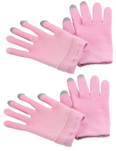CLISPEED 2pairs Hand Moisturizing Gloves for Women of Dry Cracked Hands Cover Screen Touch Gloves Gel Moisturizing for Spa