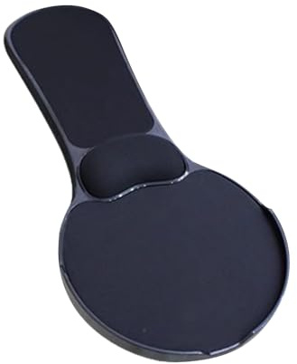 PLCPDM Tapis De Souris en Plastique Épais avec Base Rotative Poignet Ergonomique Antidérapant pour Postes Travail Informatiques Bureau Et Chaise Jeu