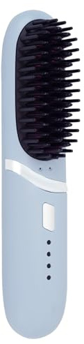 Plancha De Pelo - Estilizador Peine Recargable Portátil,3 Niveles De Temperatura | Para Mujeres Hombres Viaje Cabello Corto Largo Rizado Ondulado Playa Salón Hogar
