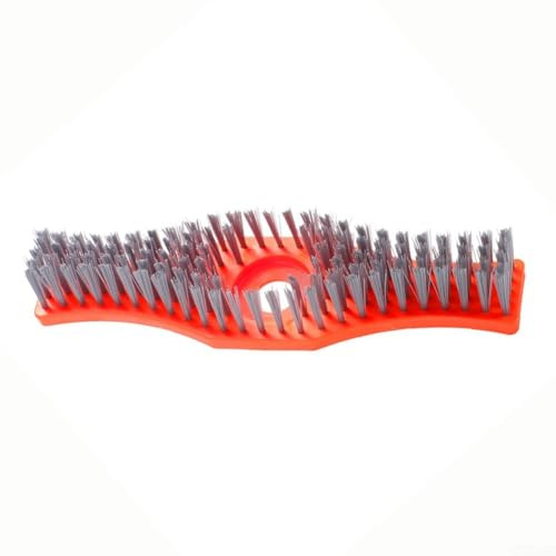 Brosse de nettoyage pour tondeuse à gazon avec poils ondulés pour enlever l'herbe profonde, accessoire de jardin en nylon ABS pour sols et carreaux (B)