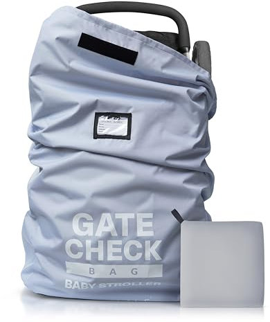Bramble – Große Kinderwagen-Taschenabdeckung fürs Flugzeug – Kinderwagen- und Buggy-Tasche für Flugreisen – Wasserabweisende Schutztransporttasche für die Buggy-Gate-Kontrolle (Grau)