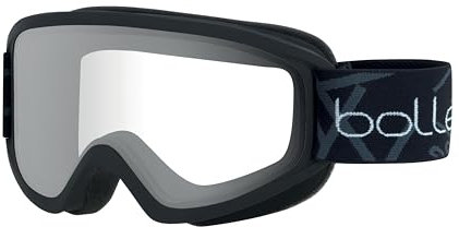 Bollé -FREEZE Skibrillen Schwarz matt,Klares Vermillon, Schnee-Schutzbrille,Unisex Erwachsene,M