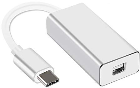 YMY USB C a Mini Displakport Adapter 4K 60Hz, USB Tipo C a Mini DP Converter Plug e Play Compatible con MacBook Pro, Chromebook Pixel, Alienware, a LED Cinema Display, Dell Monitor (Silver)