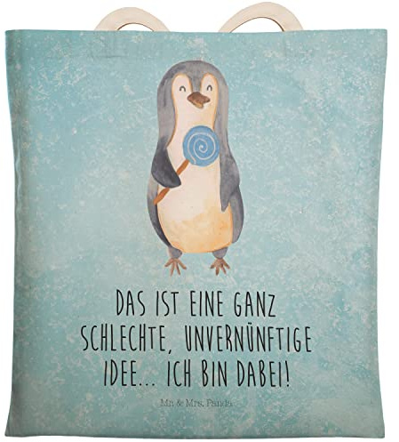 Mr. & Mrs. Panda Einkaufstasche Pinguin Lolli