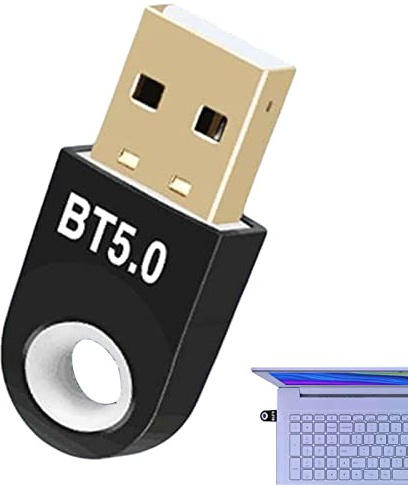 Keptfeet Trasmettitore Bluetooth per PC,Adattatore Blue Tooth per PC 5.0 | Blue Tooth 5.0 Ricevitore Wireless Bluetooth Dongle 4.0 Music Blue Tooth Trasmettitore per PC Computer