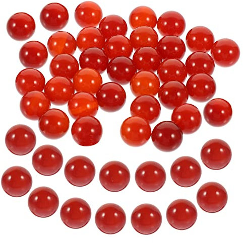 Ipetboom 50pièces Perles Naturelles Perles Rondes Agate Fournitures Artisanales Pour Création De Bijoux Décor Floral Et Bougies