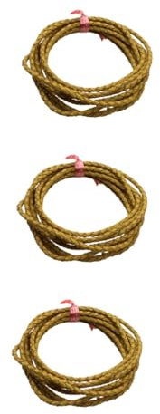 EXCEART 3St Tierhefter zum Valentinstag Schwarz Valentinsgrüße da Armbänder armschlinge Armbandschnur für Schmuck Armbandkordel für die Schmuckherstellung Pu Geflochtenes Seil