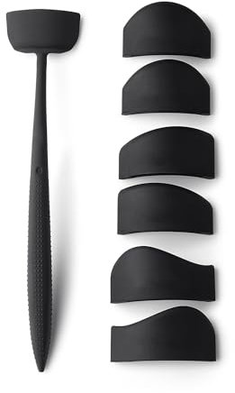 Moguri Multifunktionaler Silikon-Augen Make-up Stempel, Großer Schwarzer Augenbrauen- und Lidschatten-Stempel, Anfängerfreundlicher Lidstrich- und Eyeliner-Schablone Werkzeug für Perfektes Make-up