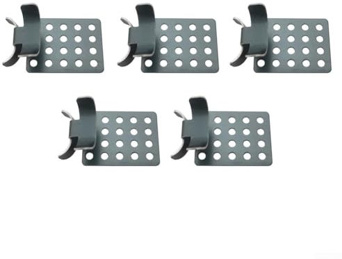 Heating Cable Fixing Card, Stainless Steel Snow Blower Heat Cable Melting Roof Gutter Fixing Card Heating Cable Fixing Cards(5pcs)