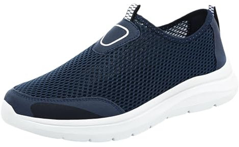 SRZYMJ Schuhe Herren Dunkelblau Leder Sneaker Arbeitschuhe Herren Sicherheitsschuhe Mit Stahlkappe Damen-Laufschuhe Clogs & Pantoletten Für Herren Schneestiefel Herren Wasserdicht Fitnessschuhe 46