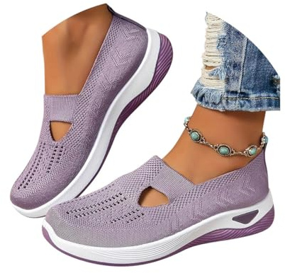 ticticlily Chaussures Femme Confort Chic sans Lacets Orthopédique Baskets De Marche