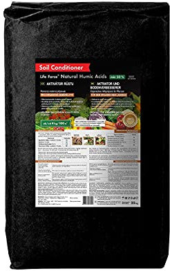 Huminsäure Bodenaktivator & Bodenverbesserer – 1kg Natürliche Huminstoffe für Bio-Landbau, Garten & Rasen – Steigert Bodenfruchtbarkeit & Wurzelwachstum