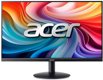 Acer SB242Y H1bi Moniteur Professionnel de Bureau à Domicile 23,8 Full HD (1920 x 1080), Ultra Fin, sans Cadre, jusqu'à 100 Hz, 4 ms (G à G), Inclinaison, Ports HDMI et VGA, SB242Y H1bi