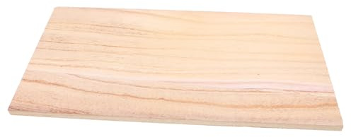 CAXUSD Planche de Bois Massif Polyvalent Rectangulaire 40x20 Cm Matériau en Bois Naturel Espace de Rangement Ample pour DIY et Artisanat