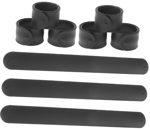 FRCOLOR Braccialetti a Scatto in Silicone 12 Pezzi per Bambini e Adolescenti, Superficie Bianca Personalizzabile Fai da Te, Gadget Interattivi per Feste e Bomboniere Creative