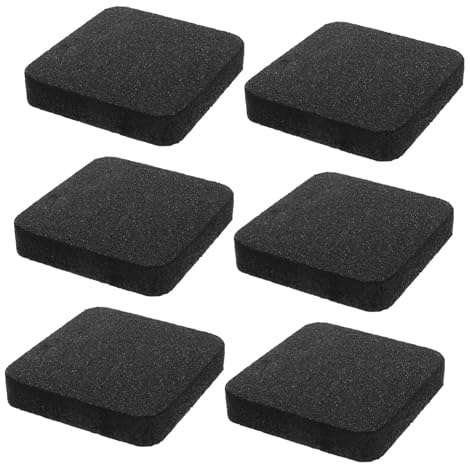 JOINPAYA 6pcs Thickened Rubber Treadmill Vibration Isolation Pads with Slip Design Noise Reduction and Shock Absorbing Mats for Home Gym Floor Protection and Soundproofing