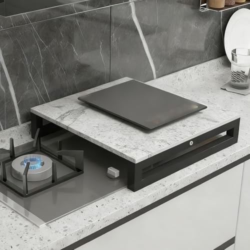 Coprifornelli a Gas, Copertura Piano Cottura per Camper Elettrici, Proprietà Isolanti per Taglieri, Resistenti Alle Alte Temperature(White,80x50x8.6cm/31x20x3in)
