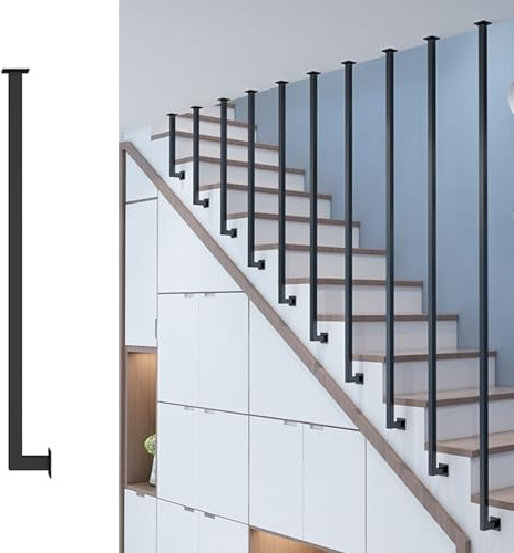 Balaustre moderne per scale, elegante decorazione per interni e divisorio, ringhiera in metallo resistente per scale, balconi e interni di casa, migliora l'estetica della tua casa