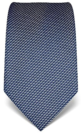 Vincenzo Boretti cravatta elegante classica da uomo, 8 cm x 15 cm, di pura seta di alta qualità, idrorepellente e antisporco, a disegni blu scuro