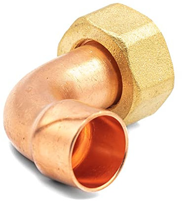Raccordo Smontabile Orientabile a Saldare ad Angolo per Tubo in Rame (28 x 1)