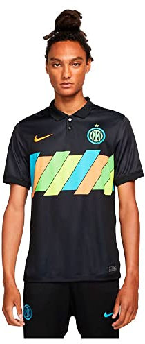 Nike Unisex Inter Mailand, Saison 2021/22, Spielausrüstung, Trikot, Black/Total Orange, M EU