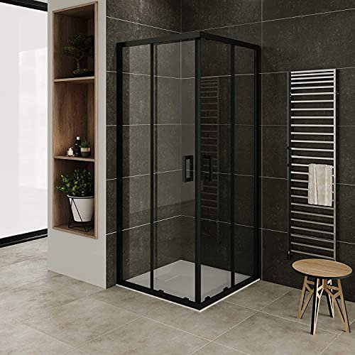 Cabine de douche 90x90 cm Hauteur 190 cm NOIR