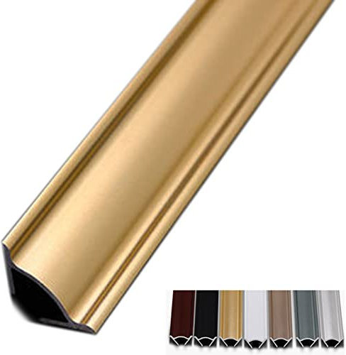 MLYY Kabelkanal Kabelschlauch Kabelmanagement Wand-Eckdraht-Concealer Hochleistungsmetall, Lackierbarer Anti-Kau-Kabelkanal Kabelabdeckung, Baby-/ Haustier-/ Kinderschutz, Außen/Eingang/Küche