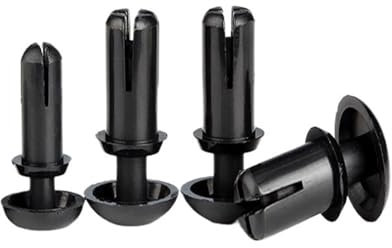 Kunststoffnieten, Nylon-Kunststoff, R-Typ, Expansionsnietmutter, Schnallenclip, PC-Platinen-Nietverschluss, 2,1/2,7/3,1/3,6/4,1/5,1/6,1 mm (Farbe: Schwarz, Größe: R3535 (100 Stück)) ( Color : Noir , S